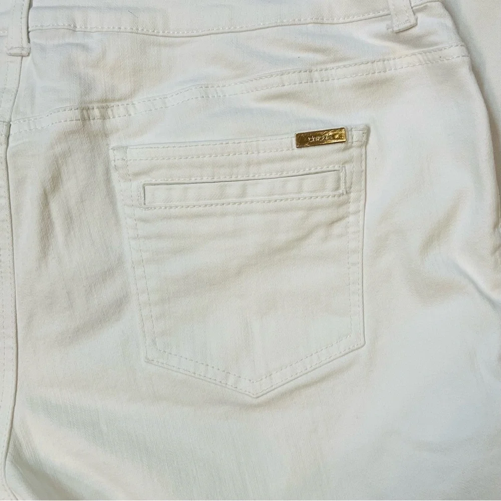 Chico’s So Slimming Jeans White Sz 2.5 Reg Sz 14 Crop‎ - Picture 8 of 14
